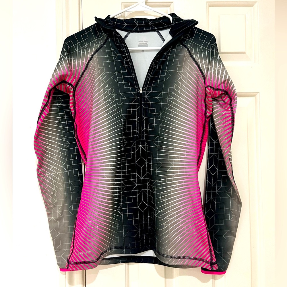 Nike Dri-fit long sleeve half-zip pullover, size medium